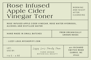 Rose Infused Apple Cider Vinegar Toner