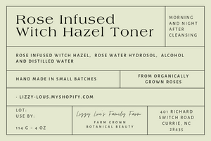 Rose Infused Witch Hazel Toner