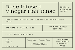 Rose Infused Vinegar Hair Rinse