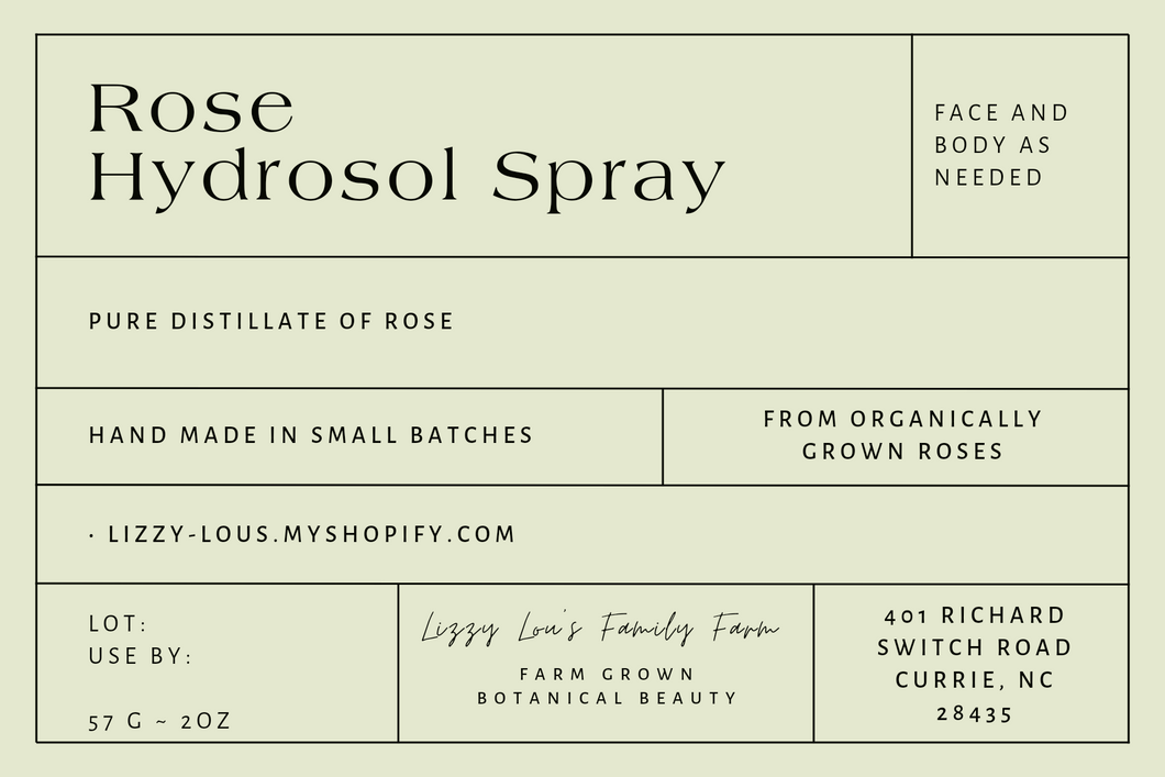 Rose Hydrosol Spray