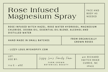 Load image into Gallery viewer, Rose Infused Magnesium Spray