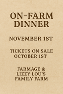On Farm Dinner